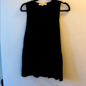 Black Flowy Peplum Tunic Top